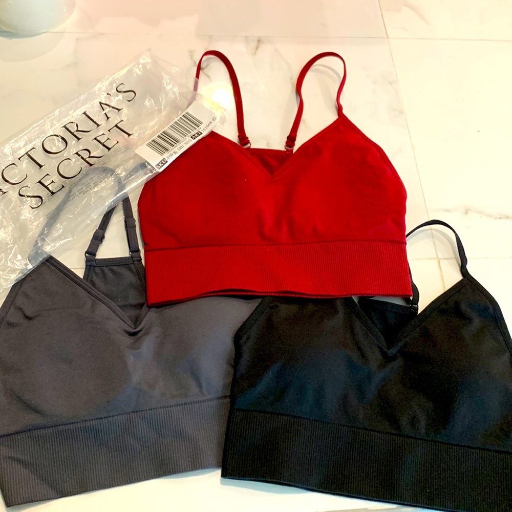 PINK Victoria’s Secret Bralettes, Set of 3, size XS